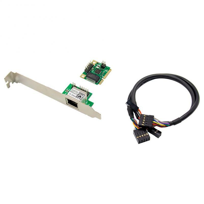 Mini PCIE RTL8111F Single-port Gigabit Ethernet Card 1000M Single-port Ethernet Card 10/100/1000Mbps Mini PCIe Card Slot