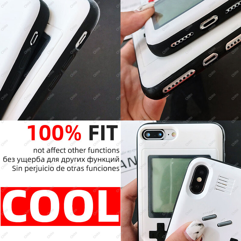 Retro Video Game Boy Phone Case for iPhone 12 11 Pro Max SE 2020 XS 6 6s 7 8 Plus X XR Case Gameboy Console Tetris Silicon Cover