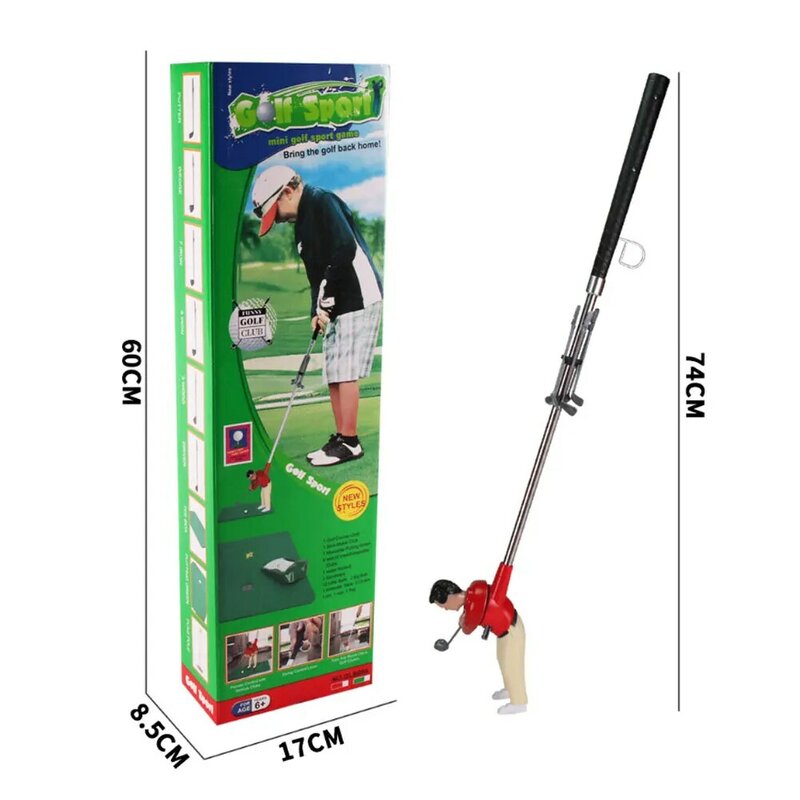 Mini jogo de golfe homem interior jogo de golfe conjunto de brinquedo de golfe portátil conjunto de bola de golfe esporte conjunto para crianças adulto