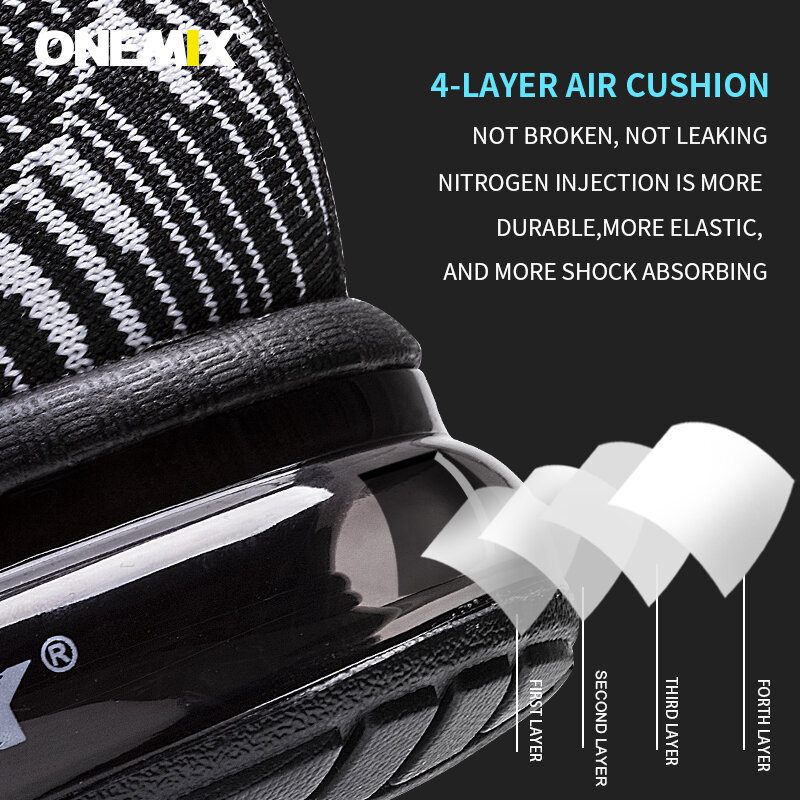 ONEMIX Men's Sport Running Shoes Summer Sneakers Breathable Mesh Outdoor Air Cushion Athletic Shoe Jogging Shoes