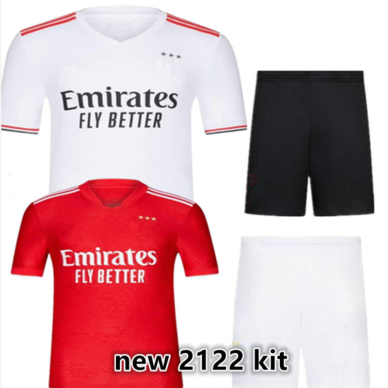 ใหม่21 22 BenficaES เสื้อ GRIMALDO เอฟเวอร์ตัน PIZZI เอฟเวอร์ตันผู้ใหญ่ชุดเด็กเสื้อใหม่2021 2022 BenficaES เสื้อเด็ก