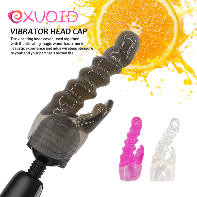 EXVOID-Tapa de cabeza de varilla AV para mujer, accesorio de varita mágica, cubierta de cabeza AV, vibrador, Juguetes sexuales, masajeador de punto G