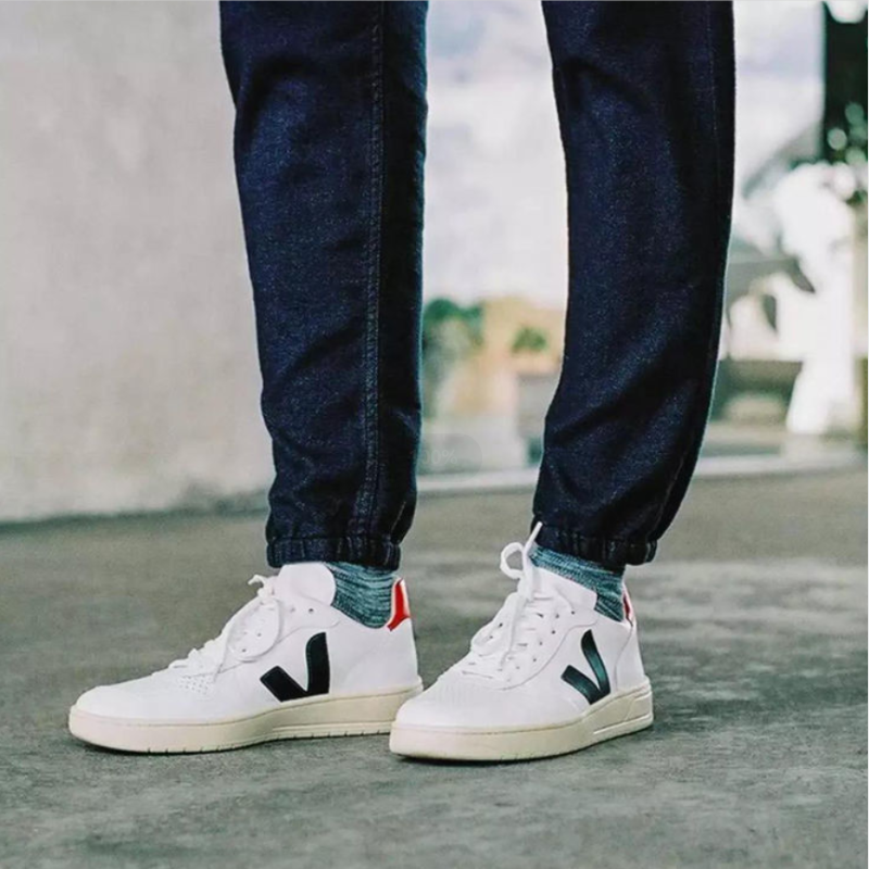Veja Fashion All-Match V-Shaped Classic Men Sneakers Breathable Casual Simplicity Ladies Walking Shoes Couple Shoes