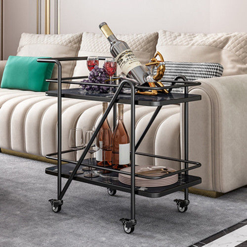 Hotel restaurant beauty salon food delivery car three-layer multifunctional mobile home kitchen cart tea car snackcart bar cart