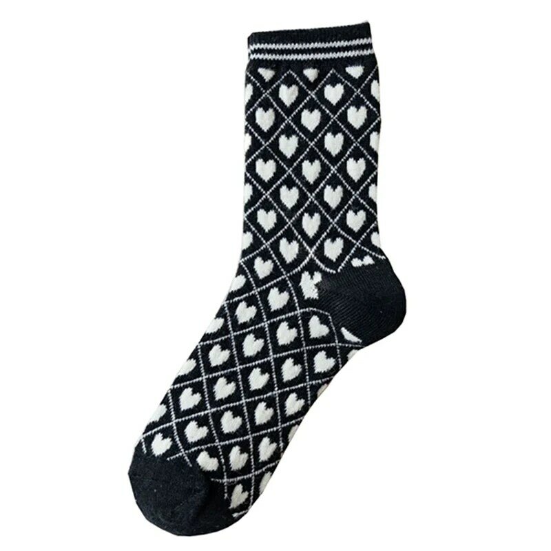 3 par de moda impressão preto meias femininas estilo coreano algodão ciclismo meias alta qualidade nova marca acessórios roupas chaussettes