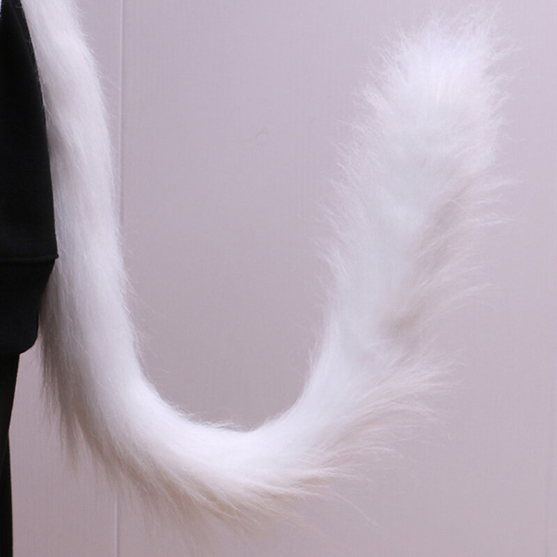 الإبداعية اليابان أنيمي الثعلب الذيل تأثيري الدعامة الثعلب الأذن الذيل أفخم القط الذئب آذان الفراء دبوس الشعر هالوين هدية حفلة