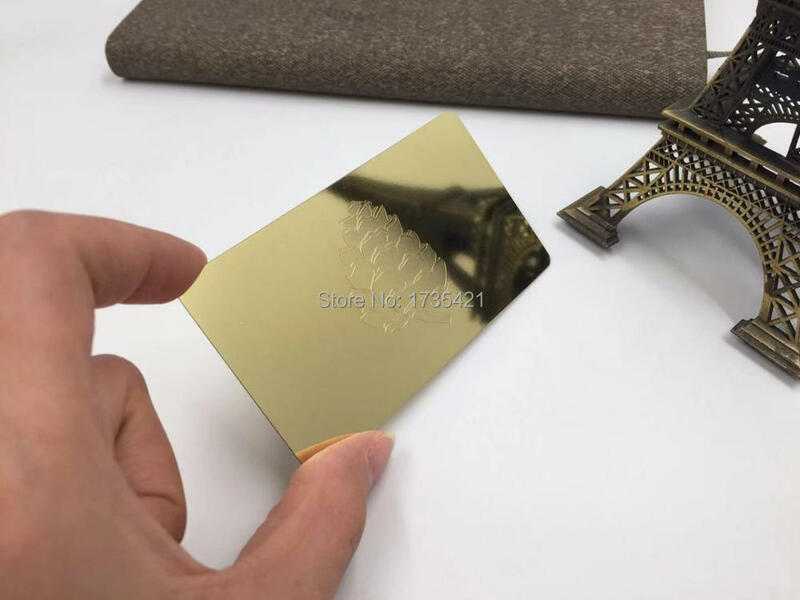人気製品ファンシーデザイン金属メンバー黄金カード