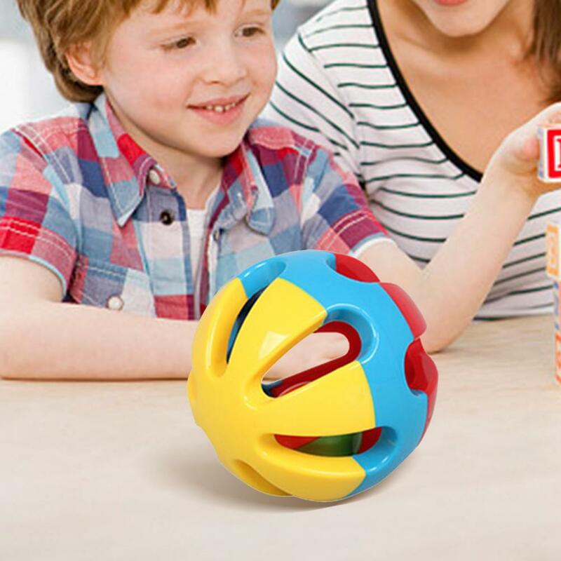 Mainan Genggam Lucu Gigi ABS Bola Kerincingan Bayi Warna-warni Mainan Latihan Hadiah Bayi Mainan Pendidikan Dini Anak-anak