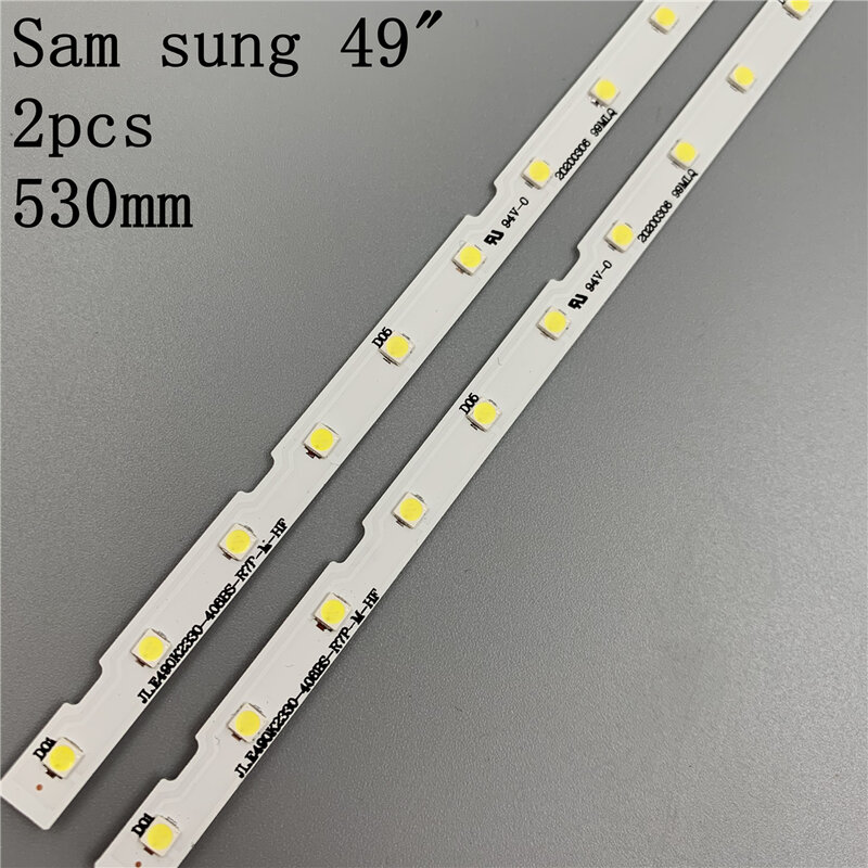 LED strip 38leds For Samsung AOT_49_NU7300_NU7100_2X38_3030C BN61-15483A LM41-00557A UE49NU7140 UE49NU7100 UE49NU7120 UE49NU7670