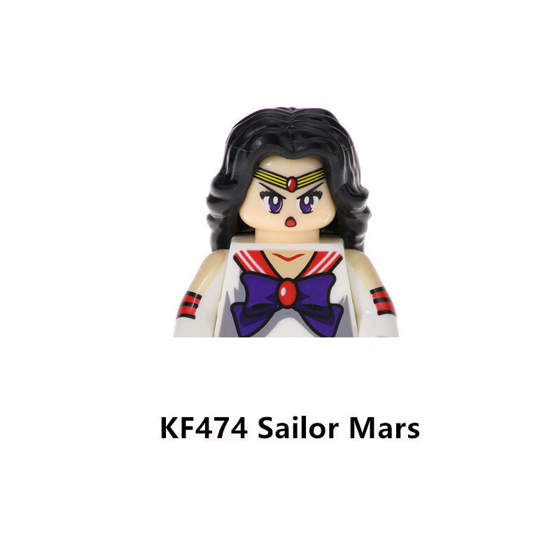 KF6035 Anime Sailor Moon Assembly Building Blocks Cartoon Mini Figure Toys Ornaments Children Puzzle Toy Building Block
