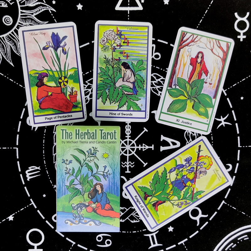 Novo o herbal tarô cartas profecia adivinhação deck versão inglês entretenimento tabuleiro jogo 78 folhas/caixa