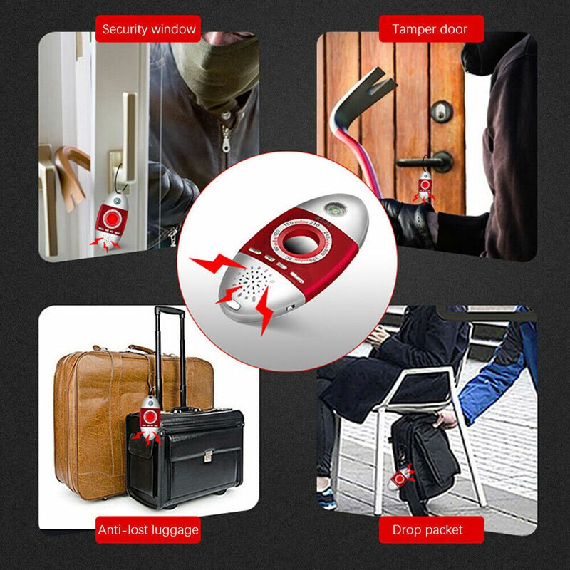Mini detector de lente de câmera oculta k200, portátil, infravermelho, anti-espionagem, com bússola, alarme, segurança para viagem