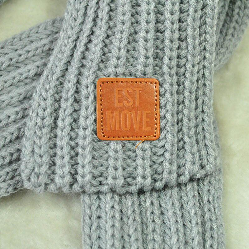 Bufanda de punto para niños y niñas, bufanda gruesa de Color sólido para mantener el calor, moda de invierno, JL