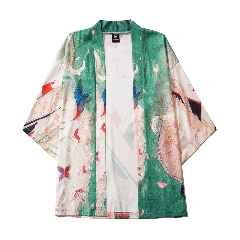 Cárdigan Kimono para hombre y mujer, ropa tradicional japonesa, Obi, Yukata, Haori, Samurai