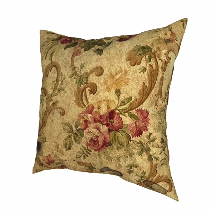 Vintage Tapestry Floral Elegant Pillowcase Polyester Creative Zip Decor Home Cushion Cover Wholesale 18"