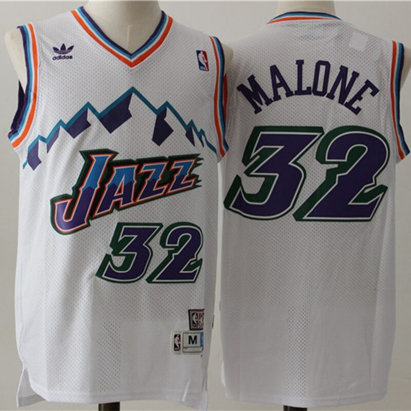 Nba Utah Jazz #12 John Stockton Mannen Basketbal Jersey #32 Karl Malone Swingman Jersey 100% Gestikt Retro nba Mannen Jerseys