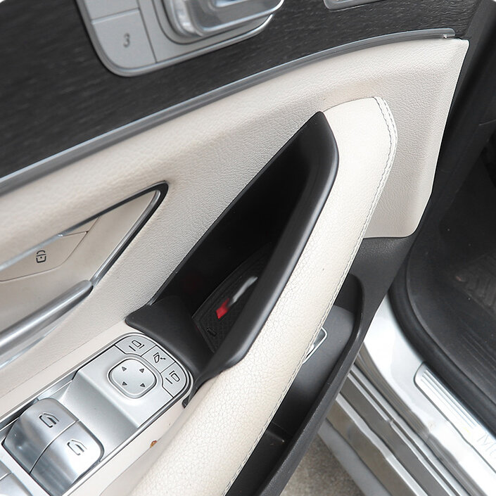 Wykończenia dla Mercedes ML320 350 2012 GLE W166 coupe c292 350d GL450 x166 GLS amg drzwi schowek w podłokietniku pojemnik Organizer z tacką