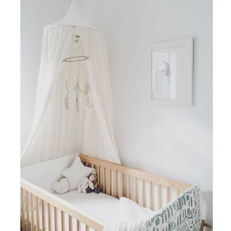 Moustiquaire suspendue pour bébé, lit en forme de dôme, couverture de lit en coton, rideau pour enfants, lecture, jeu, décoration de la maison