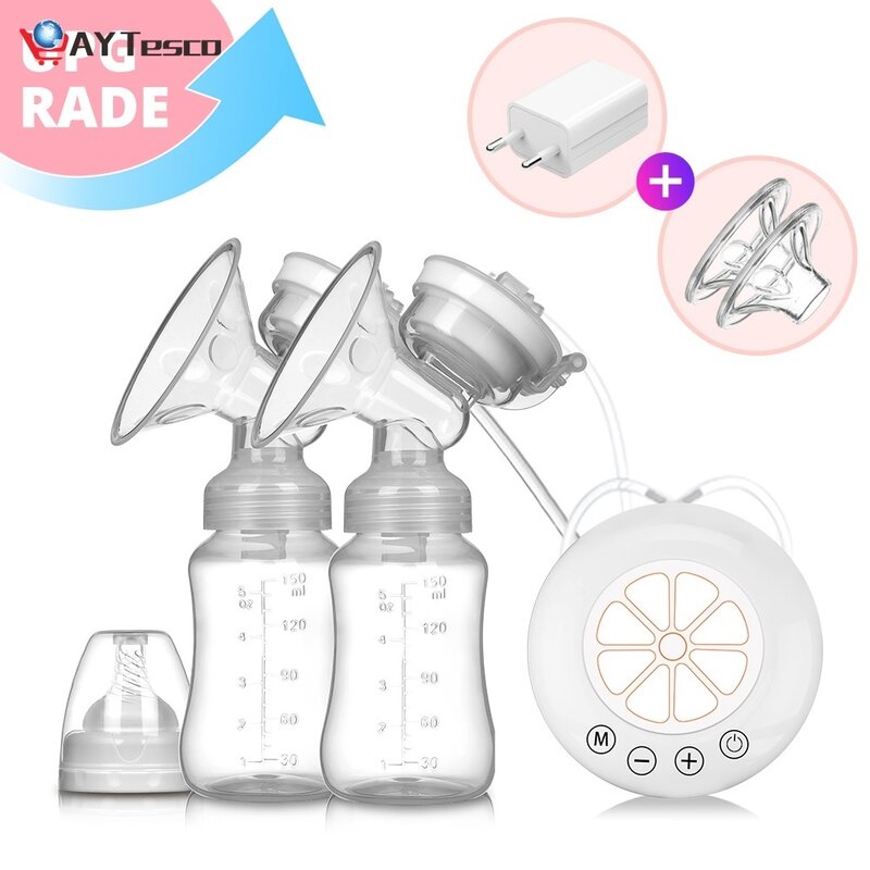 Bomba de mama elétrica unilateral e bilateral bomba de mama manual de silicone acessórios de amamentação do bebê