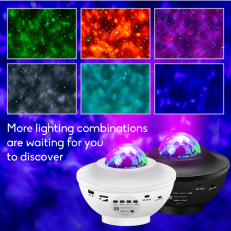 Starry Sky Lampe Galaxy Projektor Nachtlicht Kind Blueteeth USB Romantische LED Projektion Geschenke Musik Player Star Night Licht
