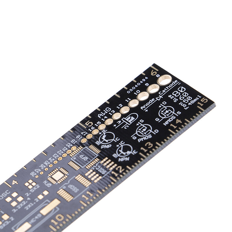 PCB Righello Per Ingegneri Elettronici Per Geeks Makers Per Arduino Ventole PCB Riferimento Righello PCB Unità di Imballaggio