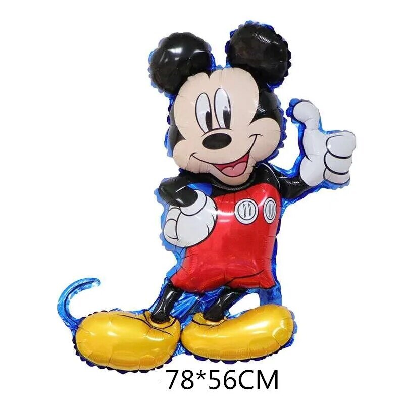 Décoration de fête Disney Mickey Mouse, 50 pièces, vaisselle jetable avec assiettes et ballons, cadeau pour bébé, fournitures de fête pour enfants