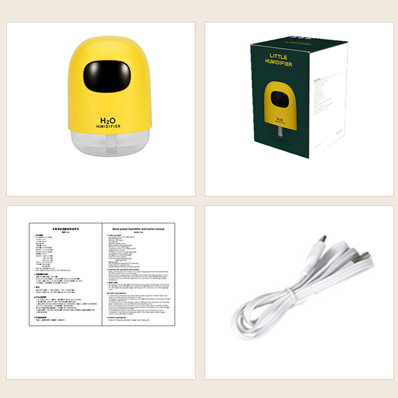 Umidificador de ar USB 200ml, mini difusor de aroma, umidificador ultrassônico, umidificador de óleo essencial portátil doméstico, atomizador