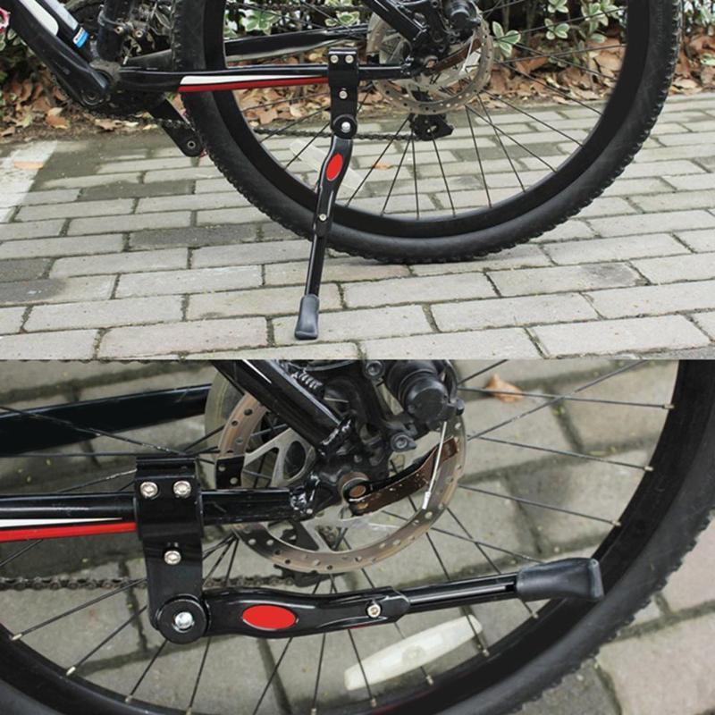 Béquille de vélo réglable,support ajustable pour VTT, vélo de route, aide au stationnement, pièce détachée pour cycles, dimensions de 34.5 à 40 cm,