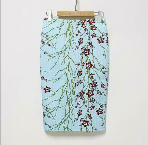 Falda de tubo con estampado Digital para Mujer, Faldas florales, 2020