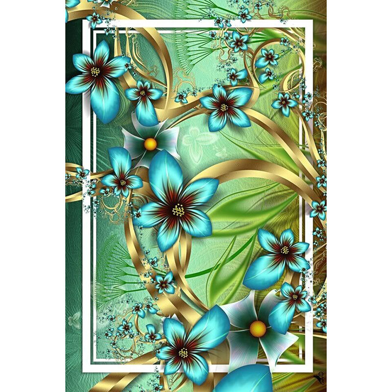 5d diamant malerei Blumen voll platz runde abstrakte mosaik diy diamant stickerei foamiran hause dekoration