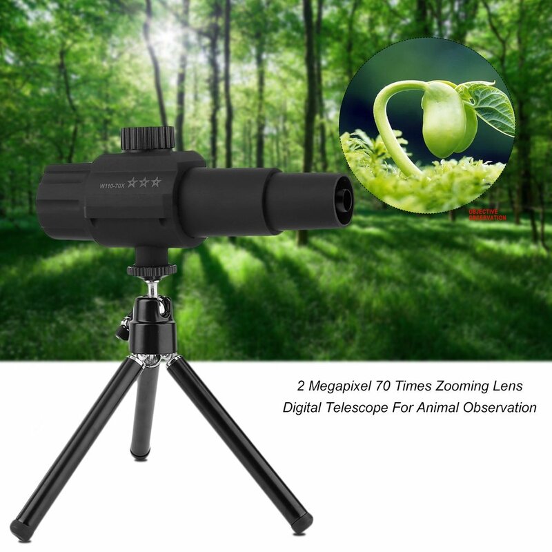 2 Megapixel 70 Times Zooming Lens Smart Digital Telescope 2 Inch Telescope For Animal Observation Astronomical Observation