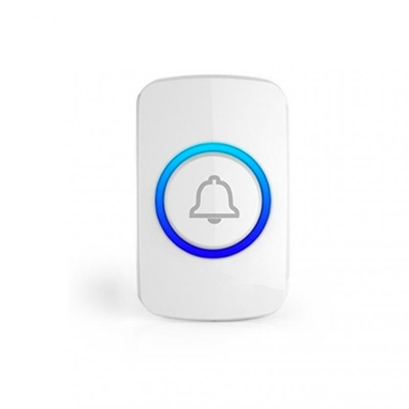 Wireless Waterproof Doorbell Home Security Door Bell Alarm LED Light Outdoor Button Battery 32 Songs 4 Level Volumes Door Chimes