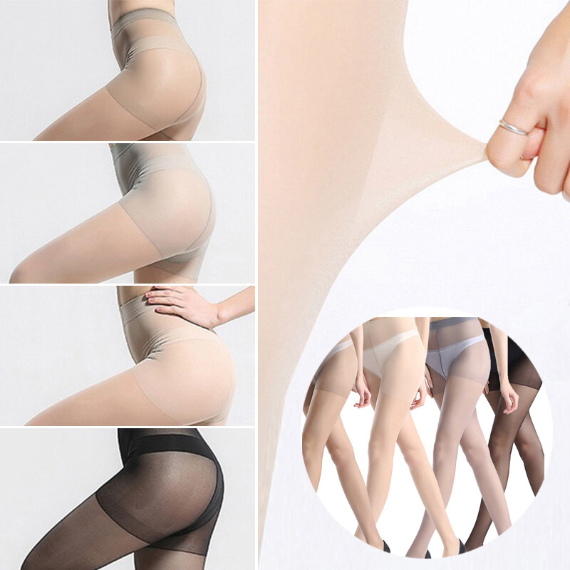 Summer Ladies 5D Tear-resistant Stockings Sexy Breathable Pantyhose Ultra-thin Nylon Ladies Slim Stretch High Waist Stockings