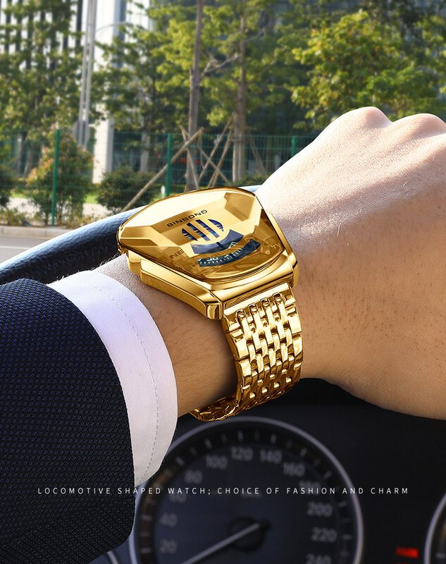 Часы наручные мужские кварцевые в стиле «Локомотив», модные повседневные брендовые Роскошные спортивные в стиле милитари