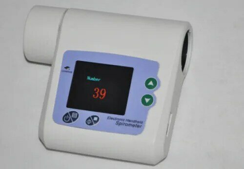 Spirômetro digital display spirômetro máquina software usb portátil médico system1.8 lcd color lcd a cores