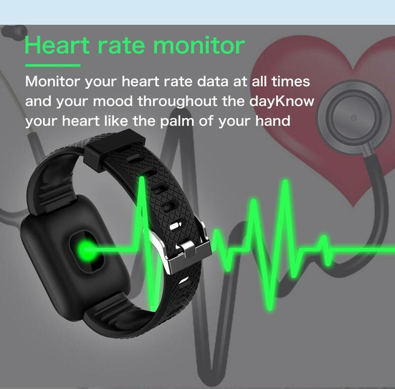 Smart fascia di forma fisica Smartband inseguitore di fitness Braccialetto Intelligente Orologio Pressione Sanguigna Monitor di Frequenza Cardiaca Sport Wristband