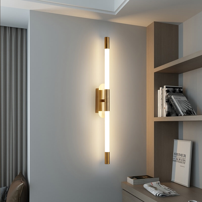 Lámpara LED de pared moderna para el hogar, dormitorio, mesita de noche, sala de estar, pasillo, fondo, decoración, luces de pared de ángulo ajustable, AC110V/220V