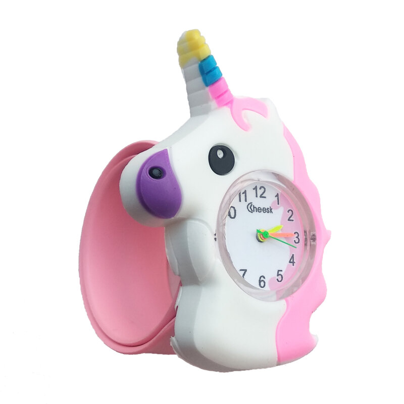 Novo 2020 moda legal cavalo dos desenhos animados relógio de bebê para crianças meninas relógios digitais meninos presente natal quartzo relógio de pulso