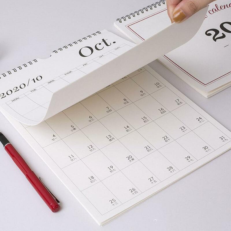 Planejador mensal simples de parede i4q0, planejador de calendário semanal para casa e escritório, planejador de agenda diário i4q0
