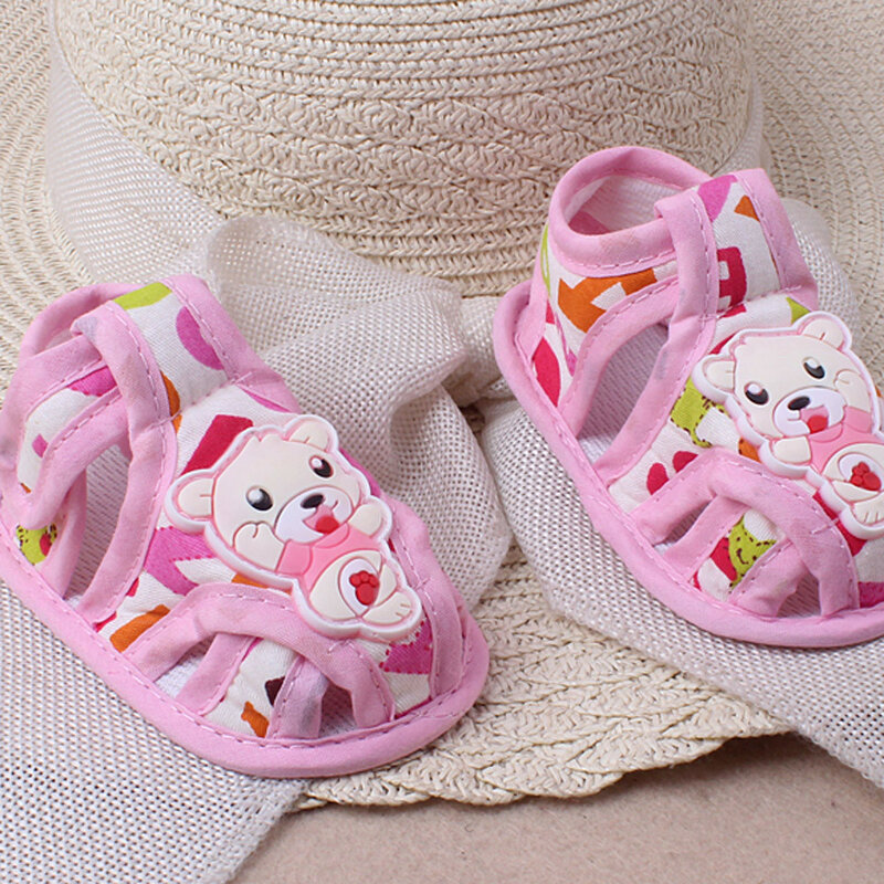 Scarpe estive per bambina neonata ragazzo suola morbida cartone animato scarpe da presepe Casual antiscivolo sandali per bambini scarpe per bambini First Walker