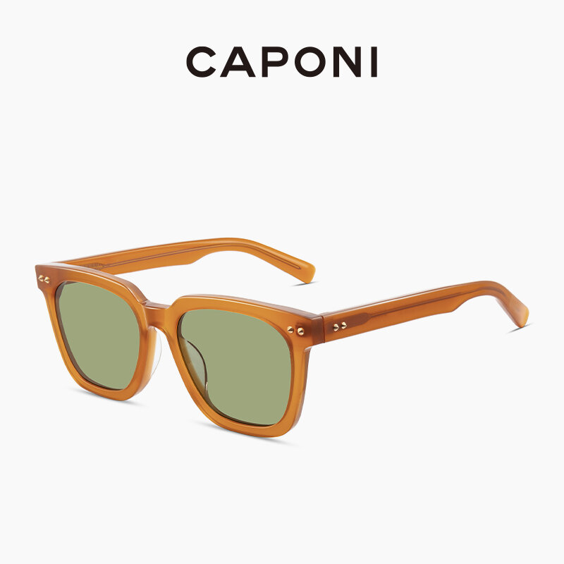 CAPONI Women Sunglasses High Level Quality Luxury Acetate Brand Designer Sun Glasses For Women Girl's Fashion Eyewear CP6167