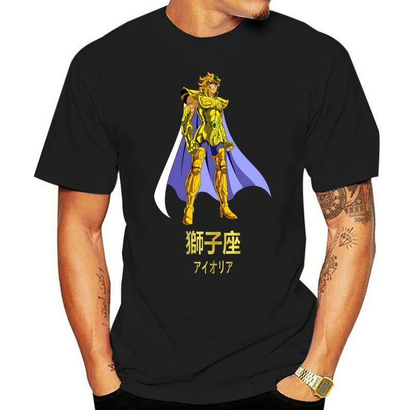 Saint Seiya Leo 3 Anime Manga Serie Japan T-shirt Zwart Basic Tee