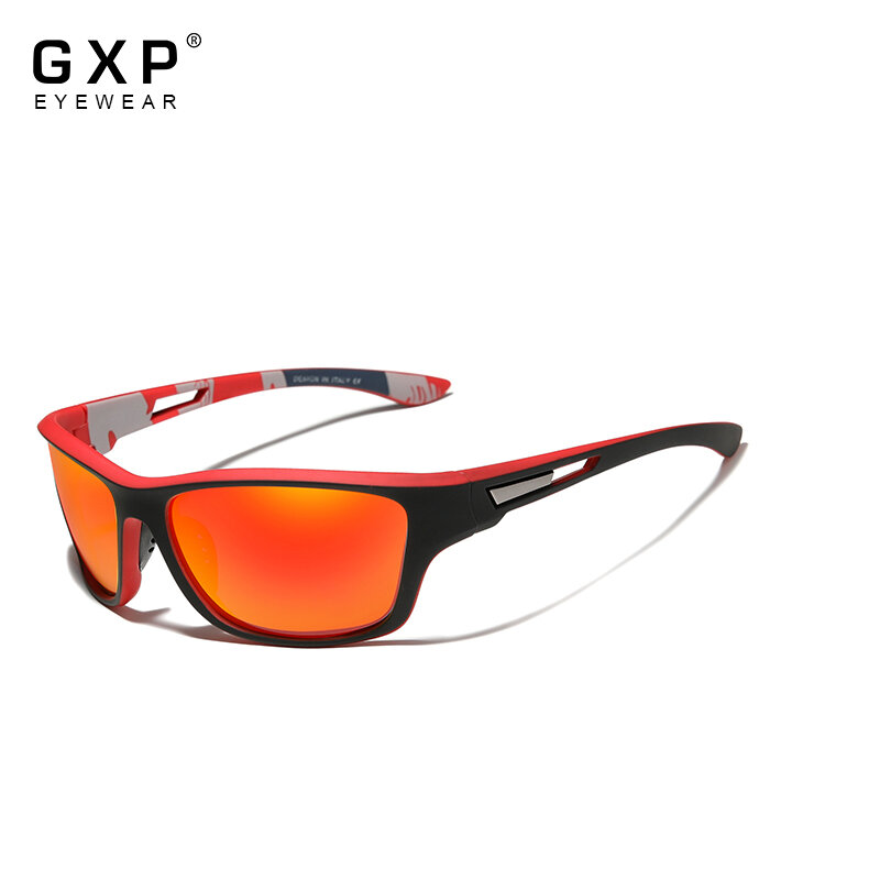 GXP Ultralight Bingkai Kacamata Terpolarisasi Pria Fashion Baru Olahraga Gaya Square Sun Kacamata Male Perjalanan Luar Ruangan UV Kacamata