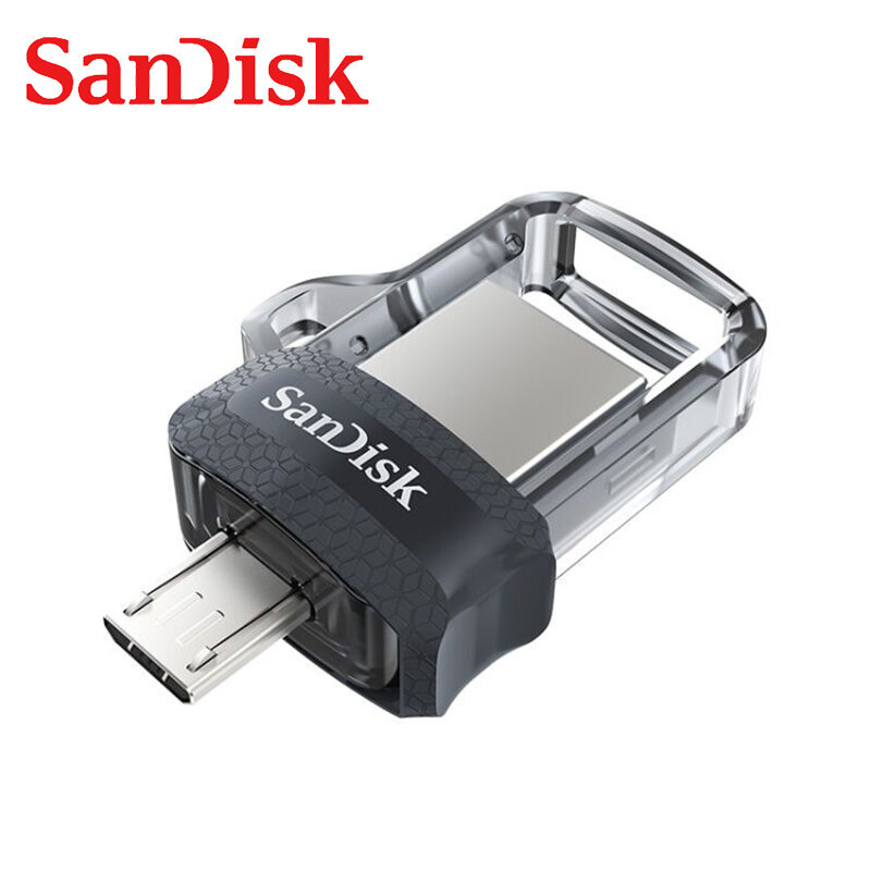 SanDisk 3.0 USB OTG Flash Drive 128GB 64GB 32GB 16GB pendrive Pen Drive Memory Stick Flash Drive U Disk for PC/Android  Micro
