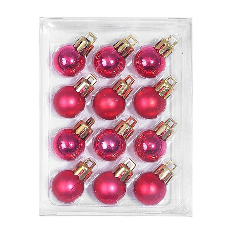 12PC Christmas Tree Ball Pendant Hanging Decoration DIY Christmas Supplies Gift Decoration Ball Drop Ornaments for 2022 New Year