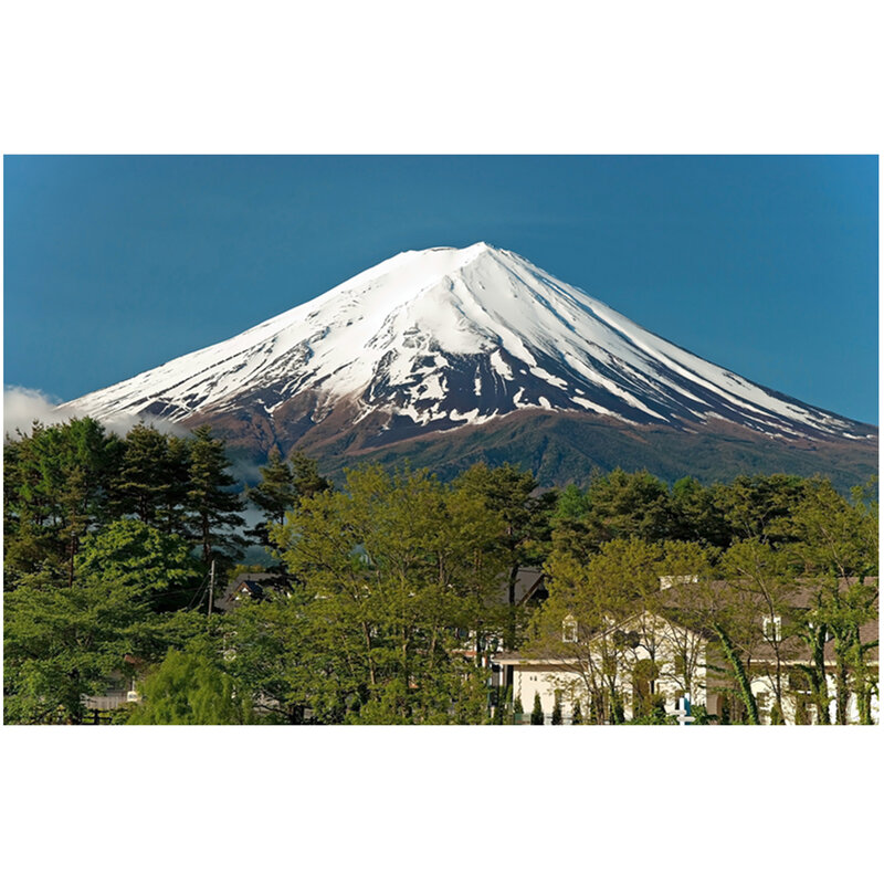 ملون طباعة قماش مزخرف جداري جبل فوجي ، اليابان M774