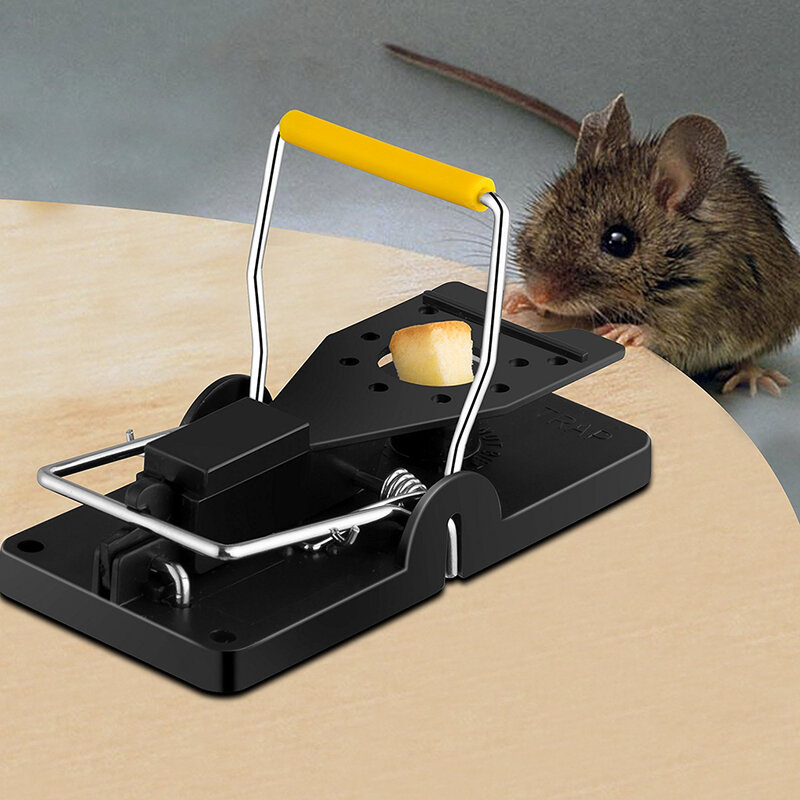 1pc/2 pces alta qulity reutilizável rato captura ratinhos ratinhos mousetrap isca snap primavera roedor coletor controle de pragas