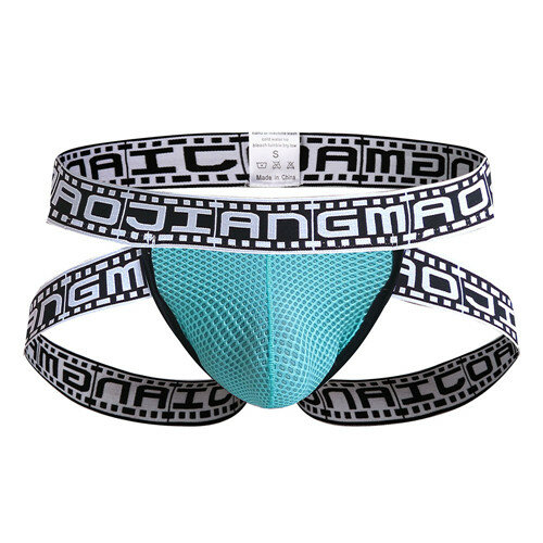 Cueca jockstrap men de malha masculina, cueca jockstrap tanga e fio dental roupa de baixo erótica para homens