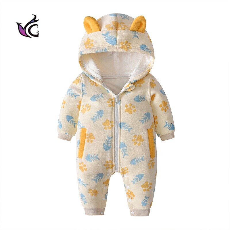 Odzież dziecięca marki Yg, 0-2 lat ładny kombinezon dla dzieci, Ha Yi biały noworodek jednoczęściowy garnitur