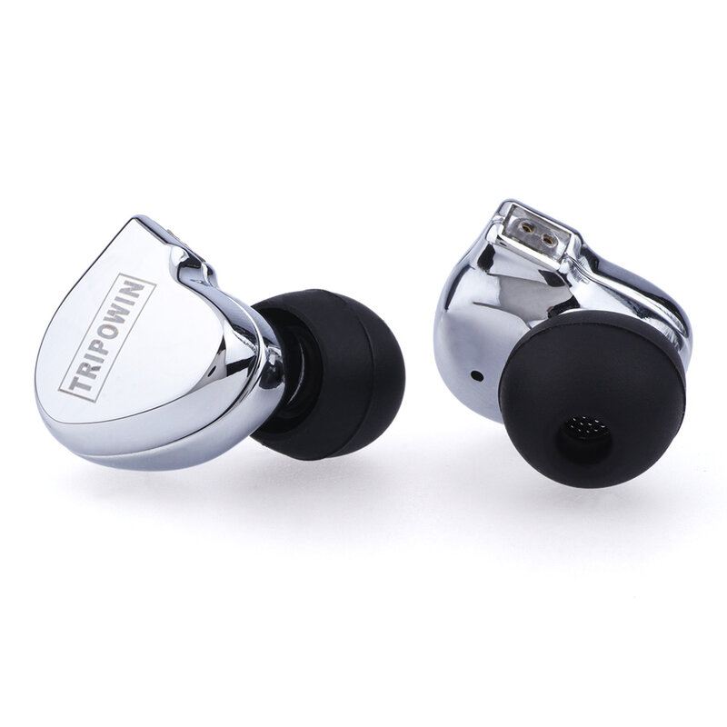 Tripowin-auriculares intrauditivos con carcasa de Metal, dispositivo de audio HiFi con Cable desmontable de 0,78mm y 2 pines, con controlador Si + PU, 1DD, TC-01